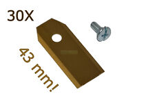 30X 4,3CM lame titane pour