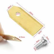 72 lames de rechange en titane