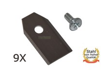 9 x couteaux en acier